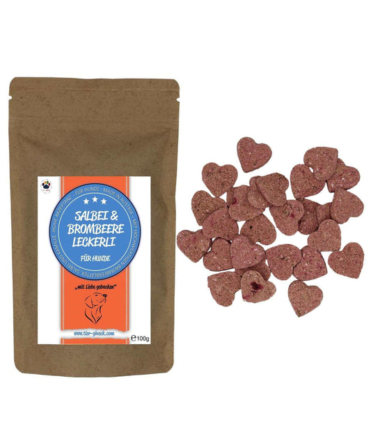 Salbei & Brombeere Leckerli für Hunde – Leckere Snacks mit Salbei und Brombeere für Wohlbefinden und Genuss - Tier Glück